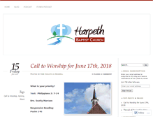 Tablet Screenshot of harpethbaptist.com